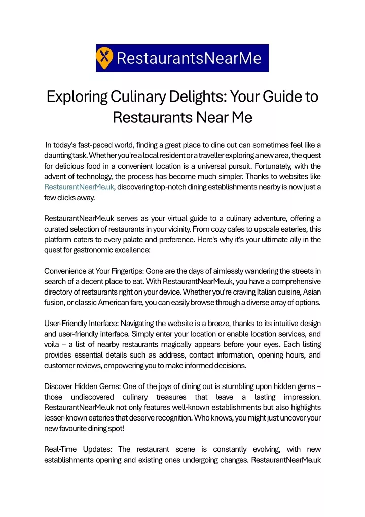exploring culinary delights your guide