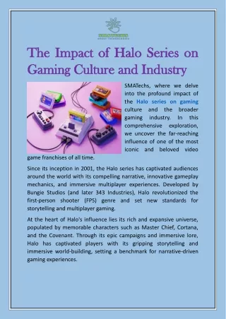 The Impact of Halo Series on Gaming Culture and Industry