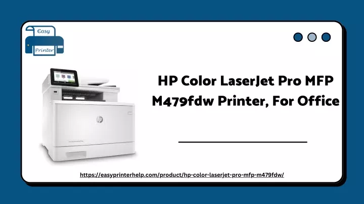 Ppt - Hp Color Laserjet Pro Mfp M479fdw Printer, For Office Powerpoint 