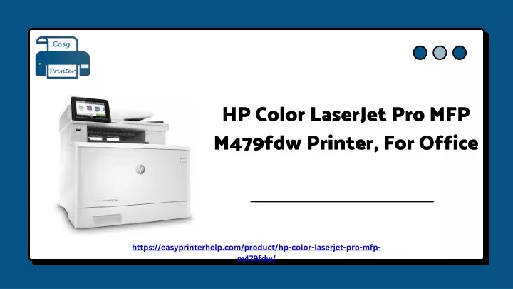 hp color laserjet pro mfp m479fdw printer