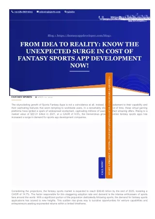 Best Feature Of Fantasy App Solution In India