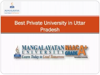 Mangalayatan University Aligarh - Best University in Delhi NCR