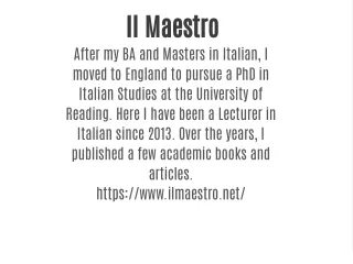 il maestro
