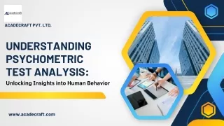 Understanding Psychometric Test Analysis: Unlocking Insights into Human Behavior
