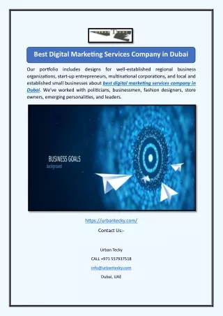 Best Digital Marketing Services Company in Dubai