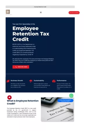 Nonrefundable Portion Of Employee Retention Credit