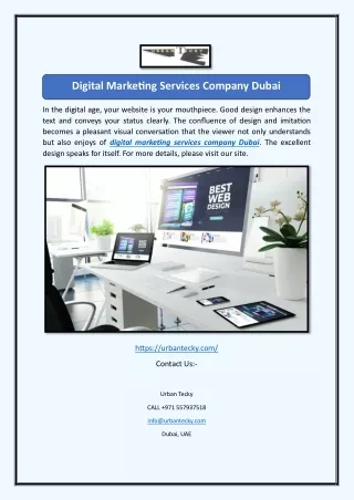 Digital Marketing Services Company Dubai