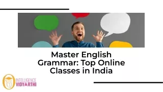 Learn English Grammar Online Best Classes in India