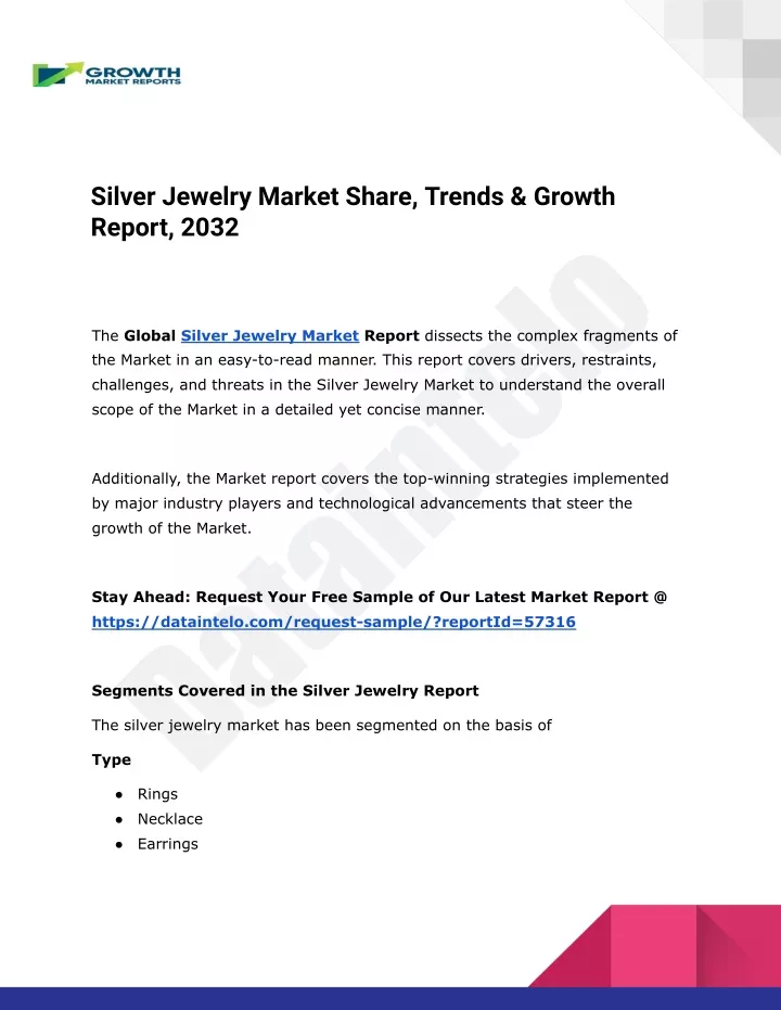 silver jewelry market share trends growth report