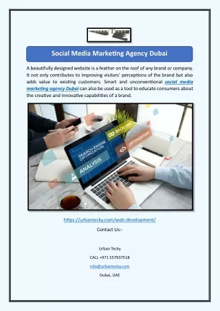 Social Media Marketing Agency Dubai