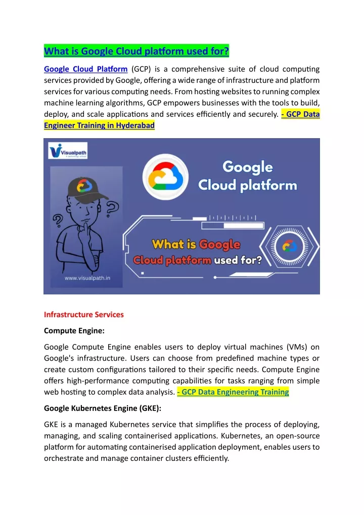 what is google cloud platform used for