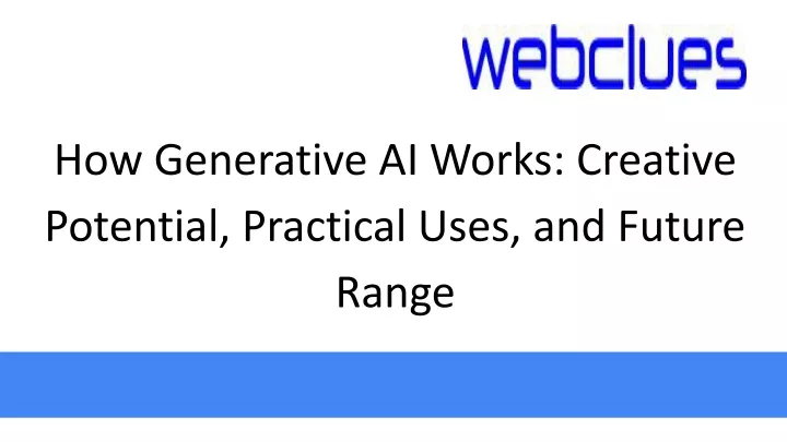 how generative ai works creative potential
