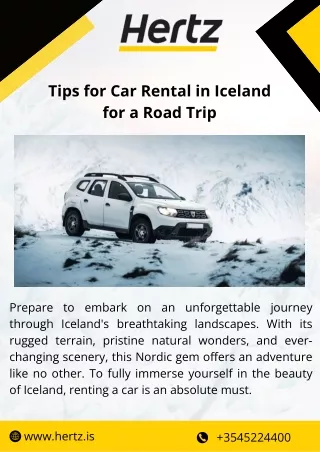 Best Iceland Rental Car Services - Hertz Iceland