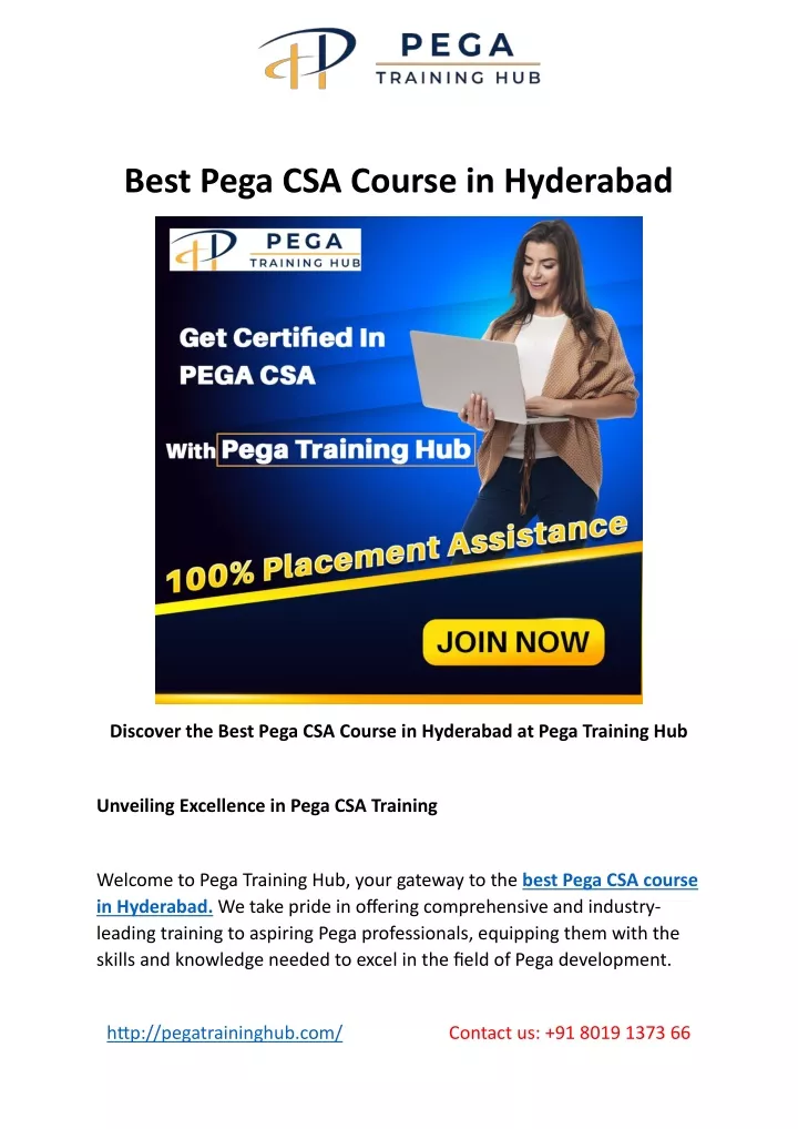 best pega csa course in hyderabad