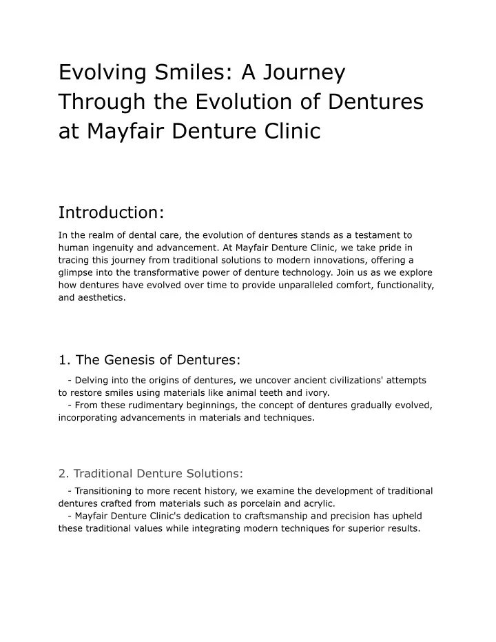 evolving smiles a journey through the evolution