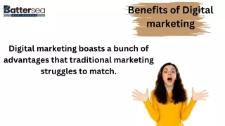 Benefits of Digital marketing