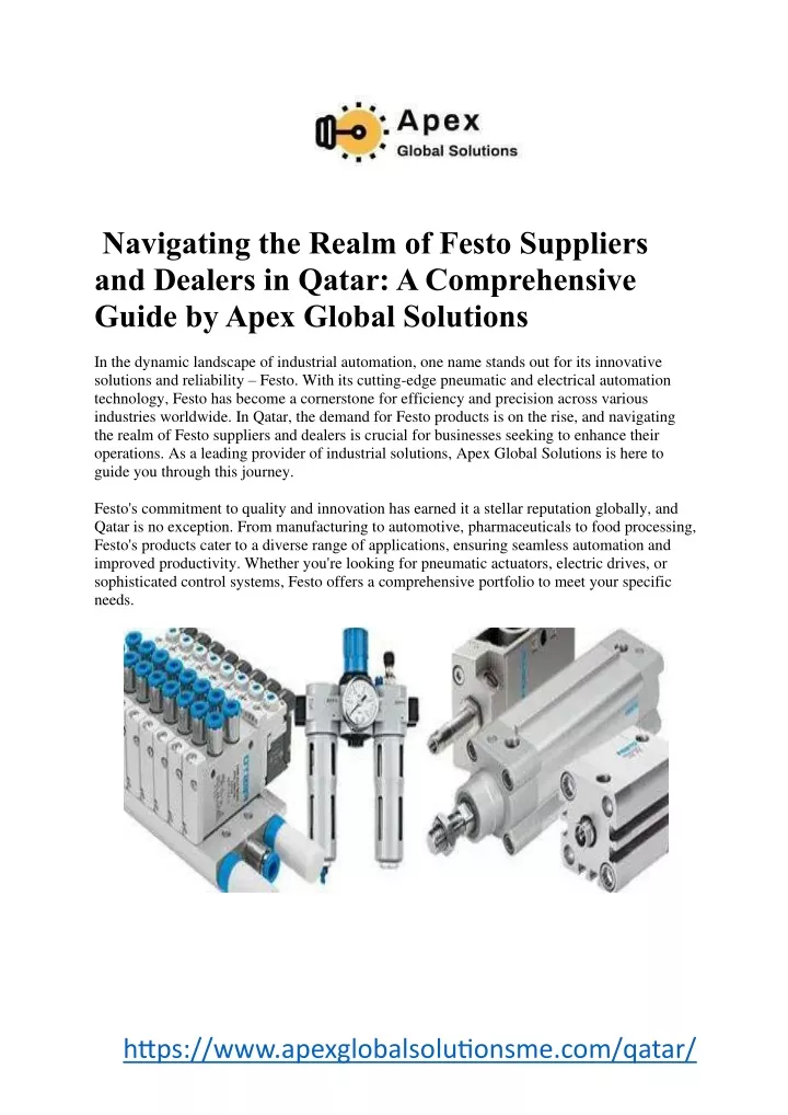 navigating the realm of festo suppliers
