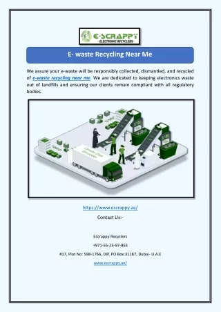 E- waste Recycling Near Me