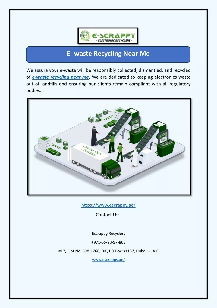 e waste recycling near me