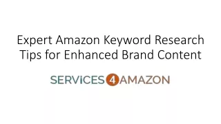 Expert Amazon Keyword Research Tips for Enhanced Brand - pdf