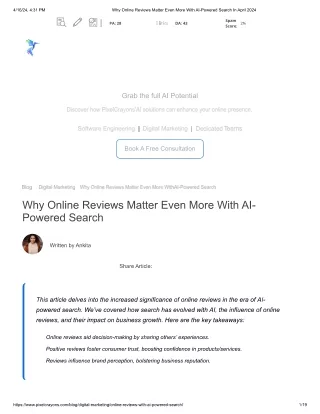 Why Online Reviews Matter Even More With AI-Powered Search