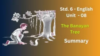 NCERT Solutions for Class 6th English Chapter 8: The Banyan Tree - Education85