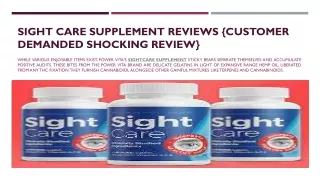 Sight Care Supplement Reviews {Customer Demanded Shocking Review}