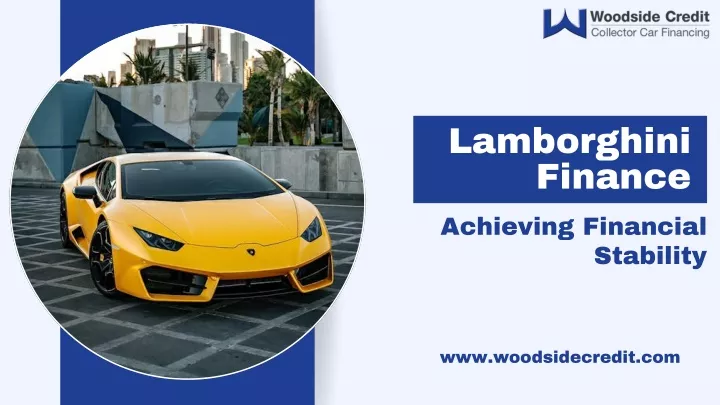 lamborghini finance