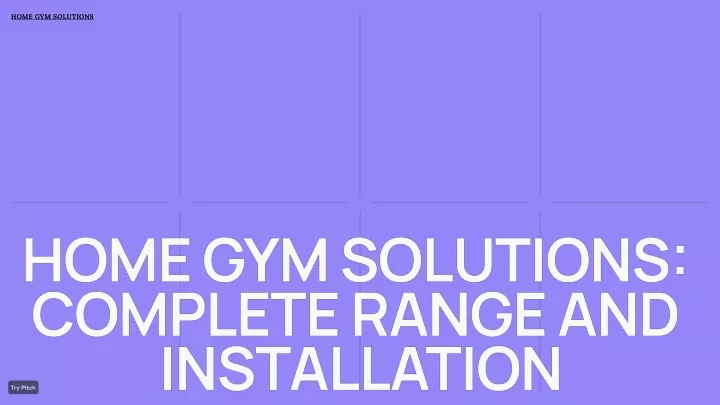 home gym solutions