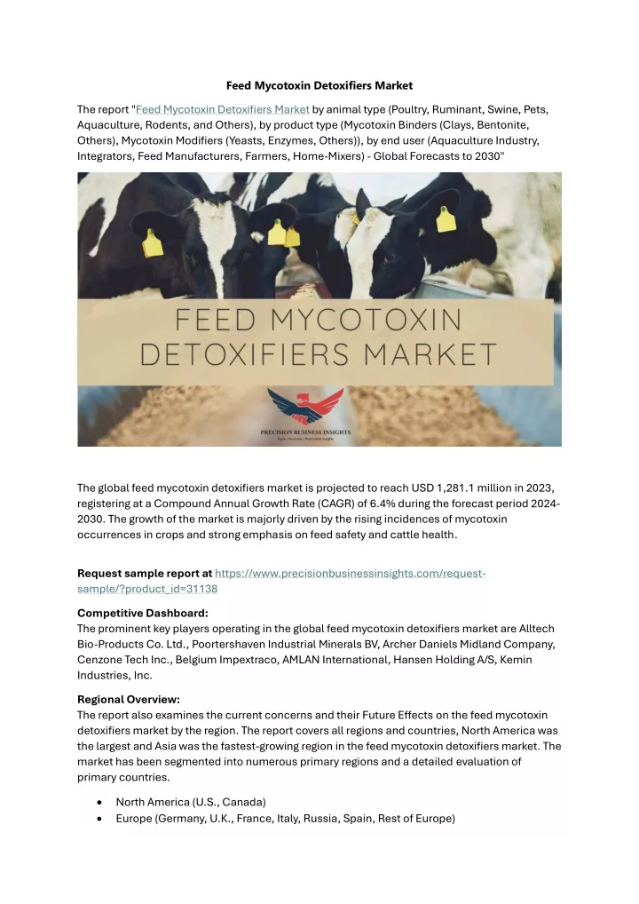 feed mycotoxin detoxifiers market