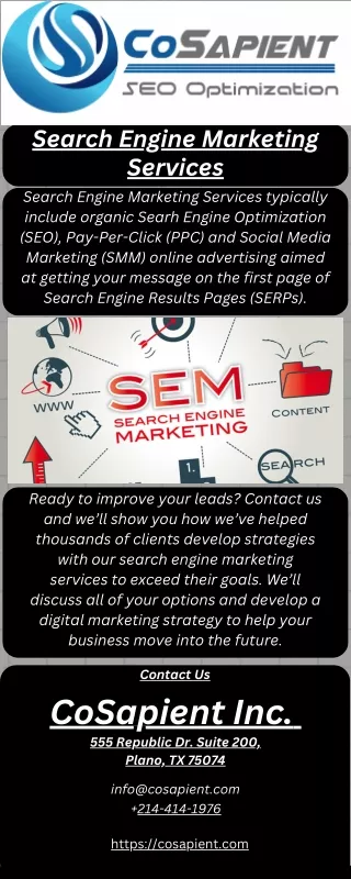 What are Search Engine Marketing Services? | Dallas SEO Company