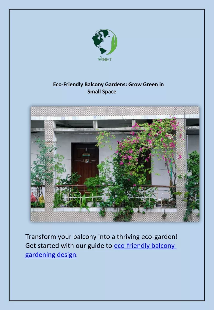 eco friendly balcony gardens grow green in small