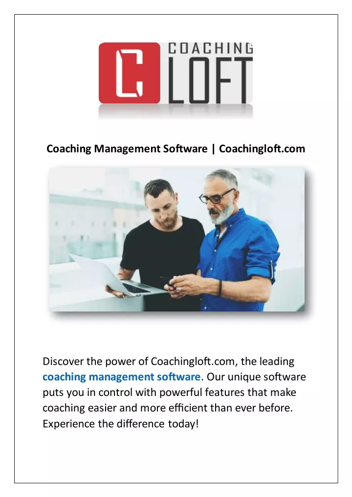 coaching management software coachingloft com