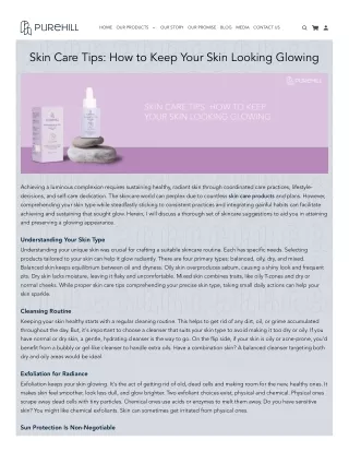 Unlock the Secrets to Achieving a Radiant Glow With Expert Skin Care Tips