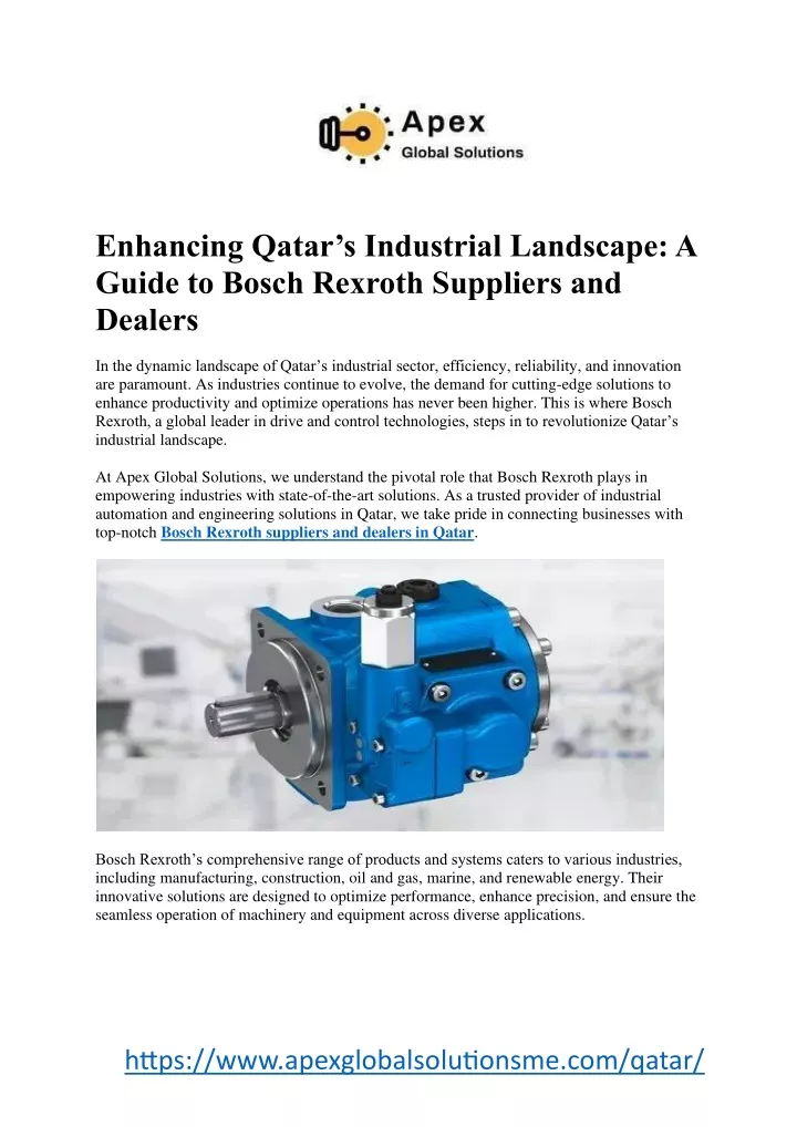 enhancing qatar s industrial landscape a guide
