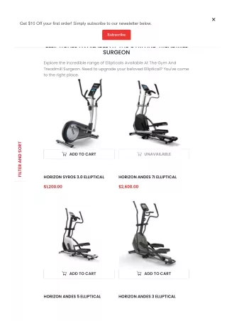 Elliptical Machine Parts