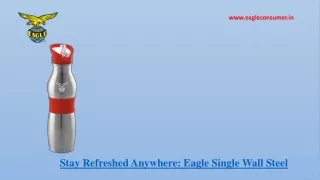 Eagle Consumer Stainless Steel Water Bottle - Rust-Free & Leak-Proof