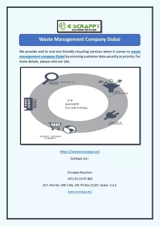 Waste Management Company Dubai