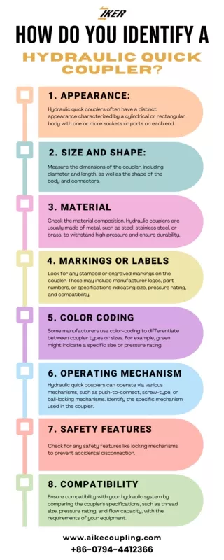 How do you Identify a Hydraulic Quick Coupler? [Infographic]