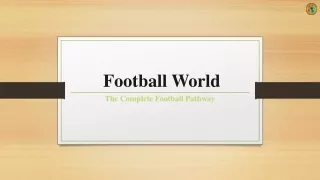 Football World - Football Coaching Mumbai