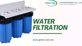 Water Filtration: Solutions for Cleaner Drinking Water at Home (Green-Tak)