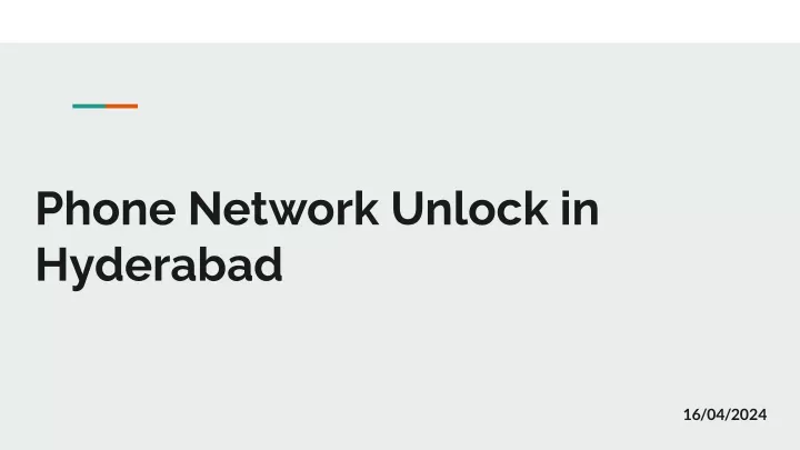 phone network unlock in hyderabad