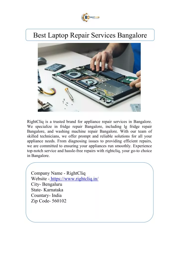 best laptop repair services bangalore