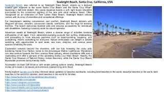 Discover Seabright Beach (Castle Beach) in Santa Cruz, California | Activities,
