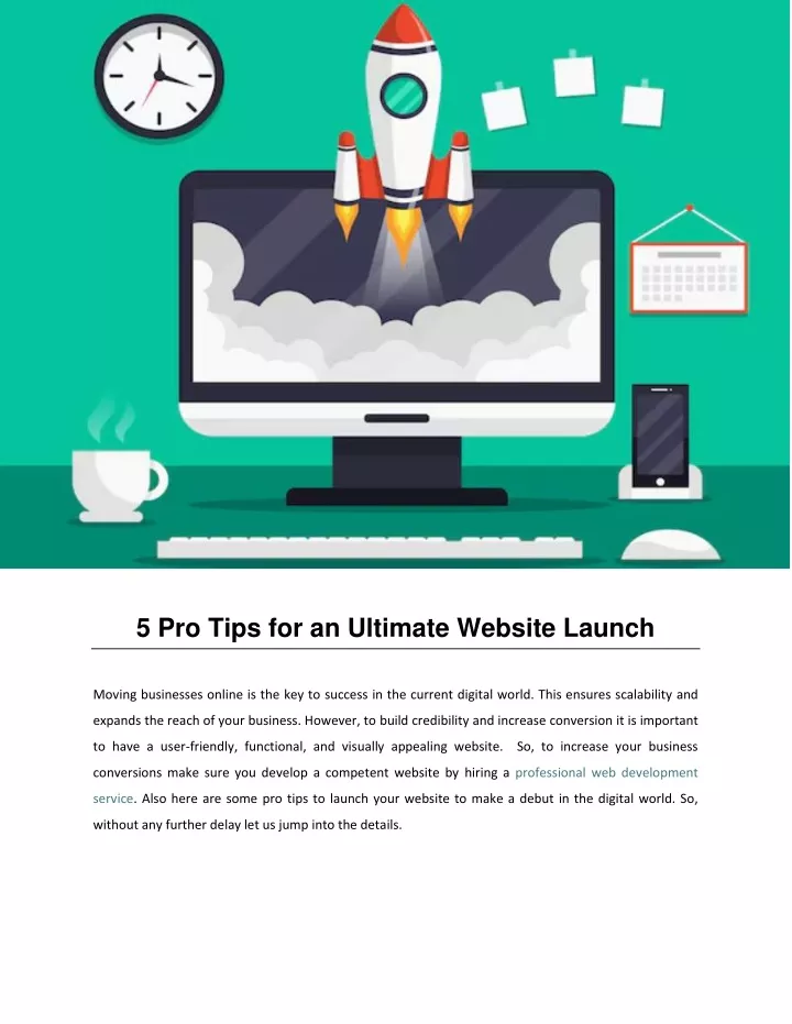5 pro tips for an ultimate website launch