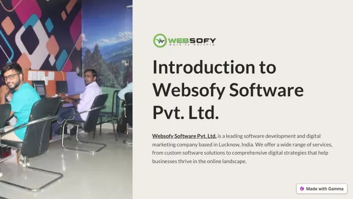 introduction to websofy software pvt ltd