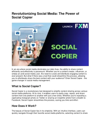 revolutionizing social media the power of social