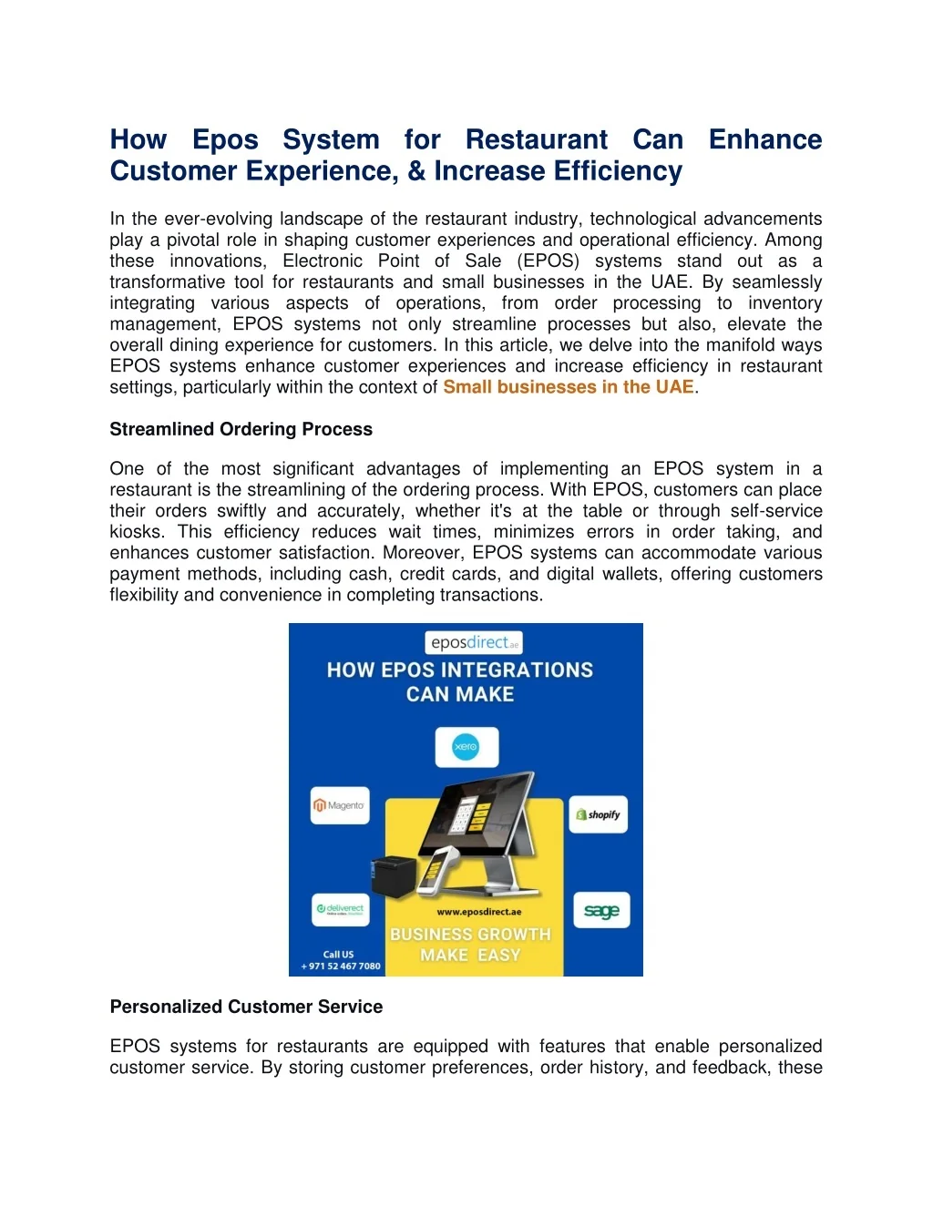 PPT - How Epos System for Restaurant Can Enhance Customer Experience ...