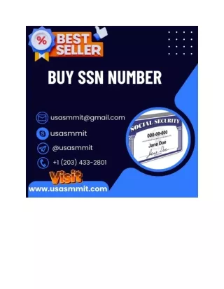 Buy SSN Number