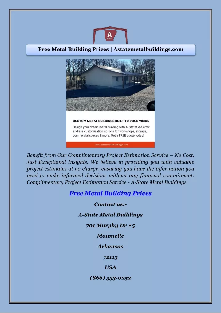 free metal building prices astatemetalbuildings